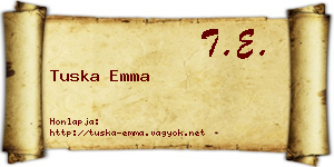 Tuska Emma névjegykártya