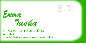 emma tuska business card